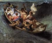 Christ on the Lake of Gennezaret Eugene Delacroix